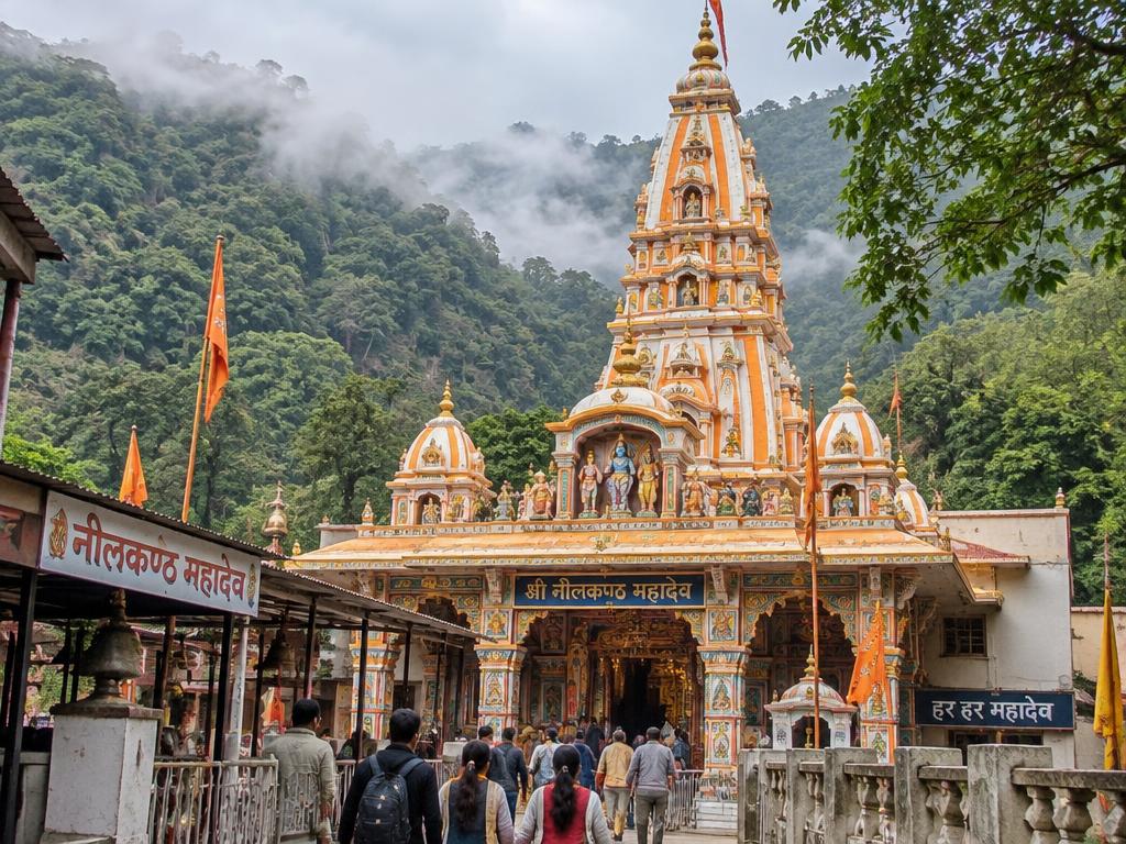 Neelkanth Mahadev Temple in the forested hills above Rishikesh